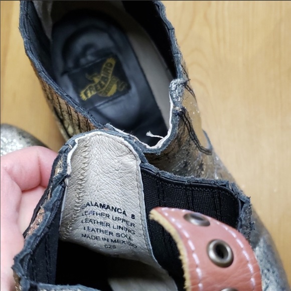 Freebird Salamanca Gold Metallic Ankle Boots 8 - Picture 6 of 7